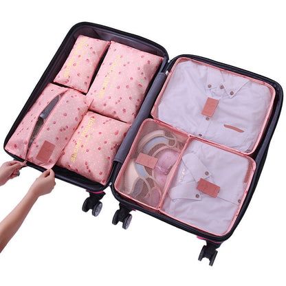 6-piece set for organized luggage