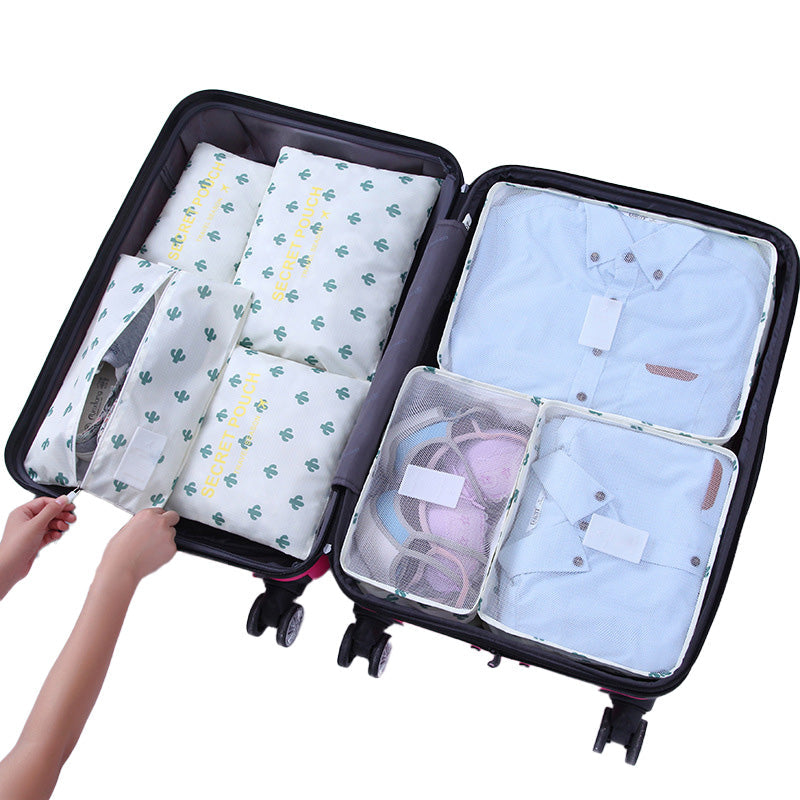 6-piece set for organized luggage