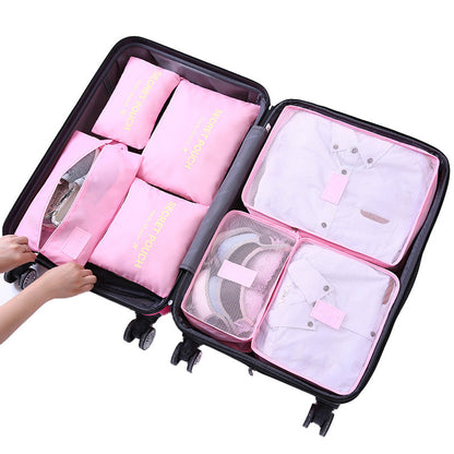 6-piece set for organized luggage