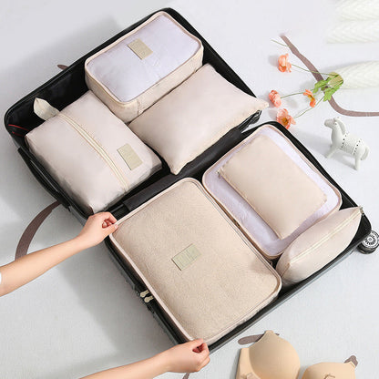 6-piece set for organized luggage