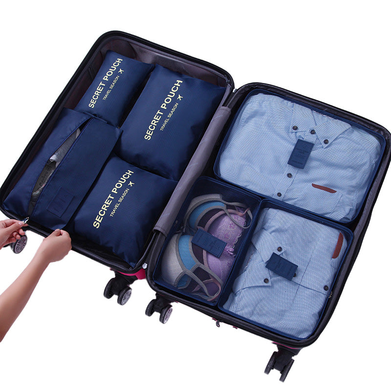 6-piece set for organized luggage