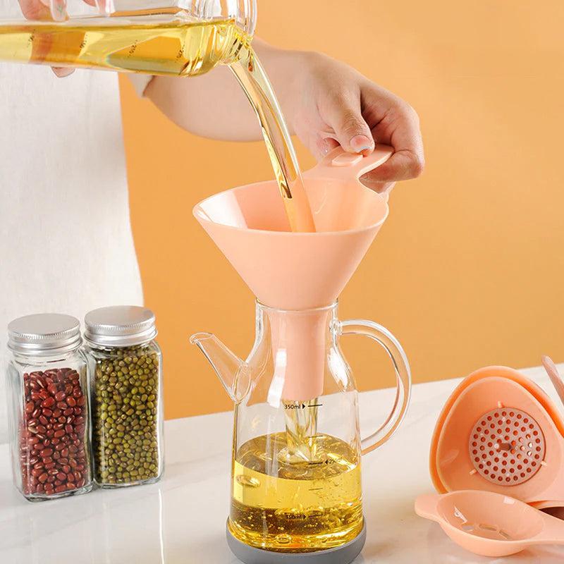 6-in-1 multifunctional funnel set for the kitchen