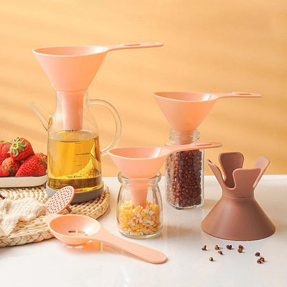 6-in-1 multifunctional funnel set for the kitchen