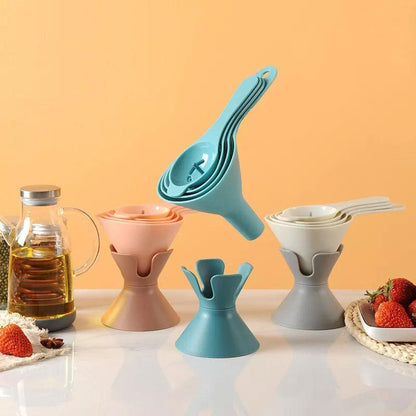 6-in-1 multifunctional funnel set for the kitchen