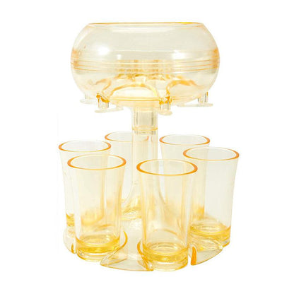 6 shot glass dispenser &amp; holder - perfect for the party