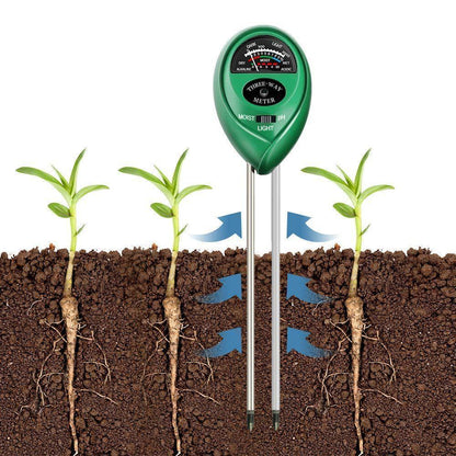 3-in-1 soil test kit - moisture, ph, light intensity