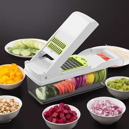 7-in-1 food chopper and grater for vegetables and fruit