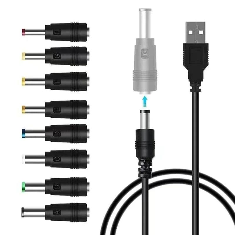 8-in-1 universal DC adapter - compact and flexible