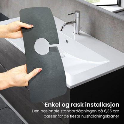 Absorbent mat for faucet - water splash protection