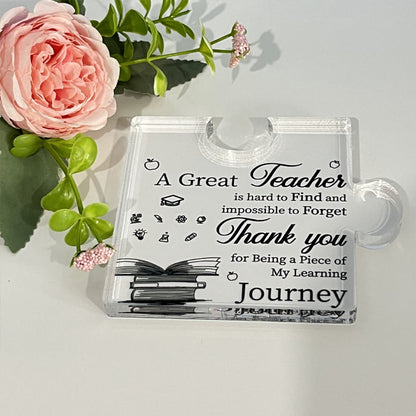 Acrylic puzzle ornament for sister - loving gift