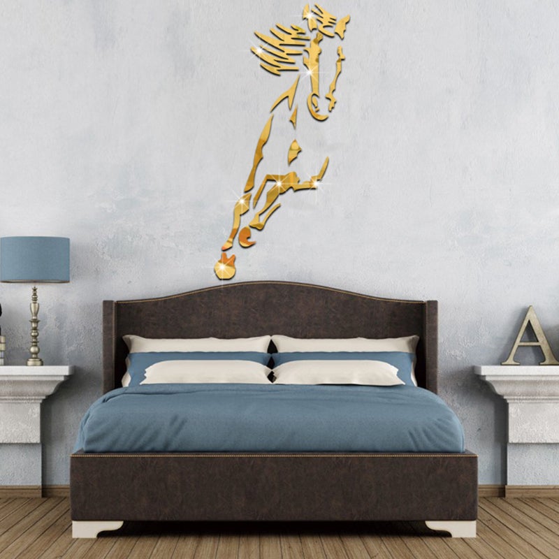 Acrylic wall decoration - 3d galloping horse