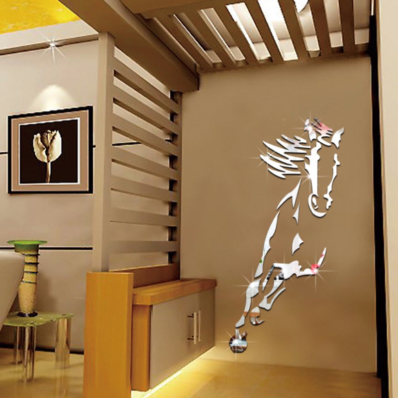 Acrylic wall decoration - 3d galloping horse