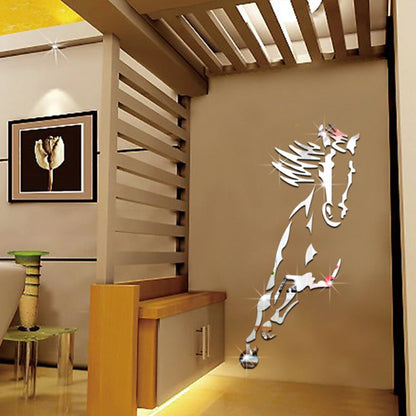 Acrylic wall decoration - 3d galloping horse