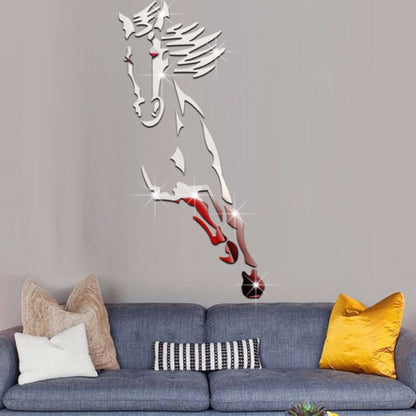 Acrylic wall decoration - 3d galloping horse