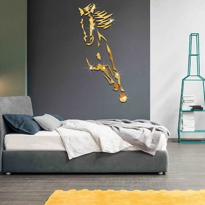 Acrylic wall decoration - 3d galloping horse