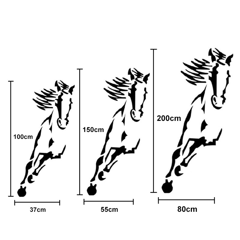 Acrylic wall decoration - 3d galloping horse