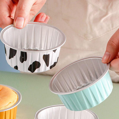 Aluminum foil tin cups for baking and cooking