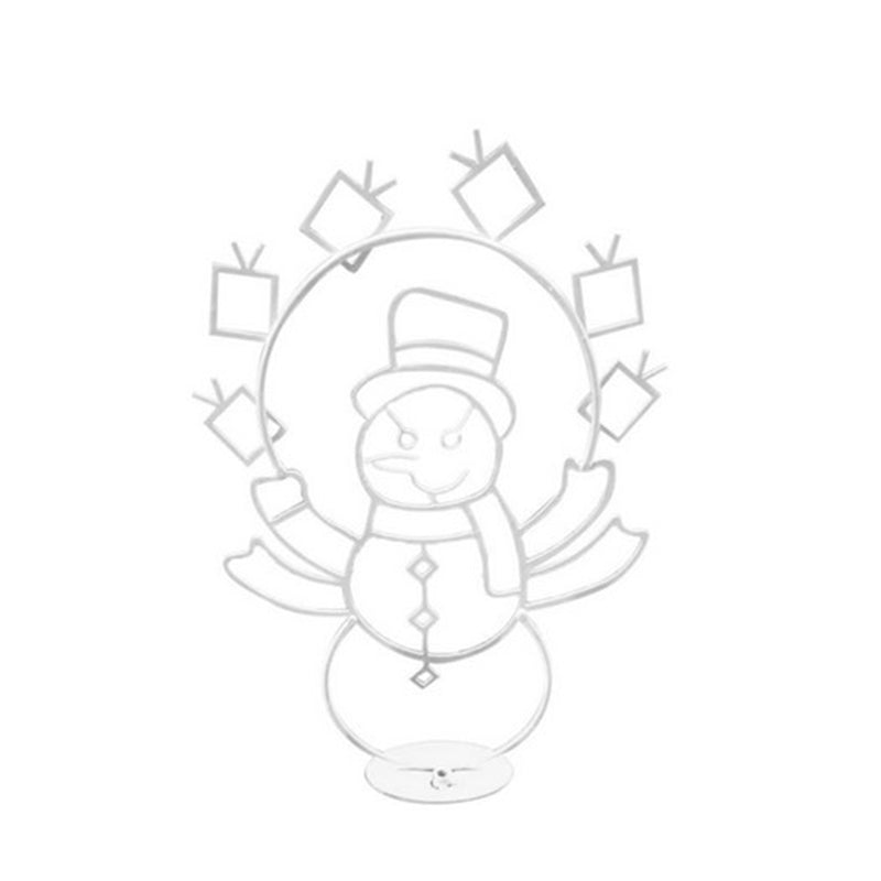 Animated snowball light - penguin &amp; snowman decor