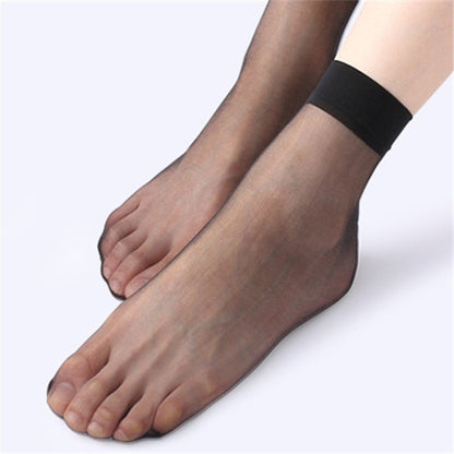 Ankle-high transparent socks - breathable and light