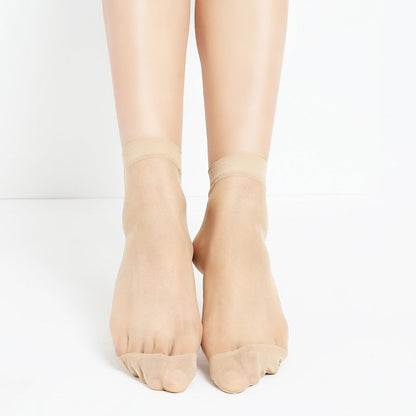 Ankle-high transparent socks - breathable and light