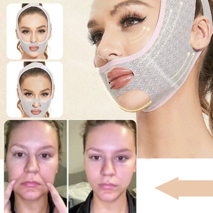 Facial sculpting mask for a slimmer v-shaped face