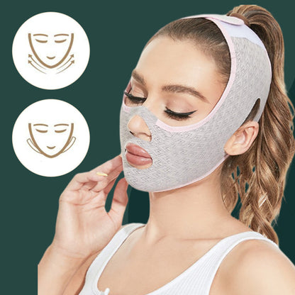 Facial sculpting mask for a slimmer v-shaped face