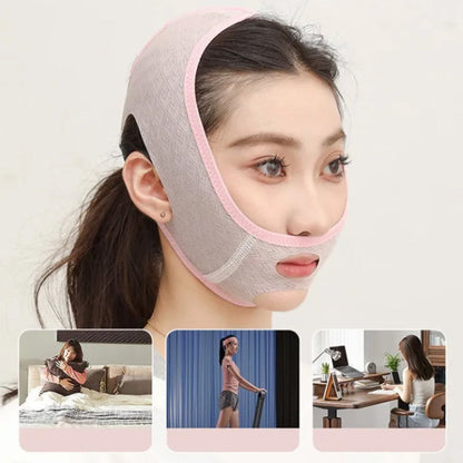 Facial sculpting mask for a slimmer v-shaped face