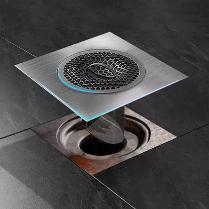 Anti-odour floor drain in stainless steel