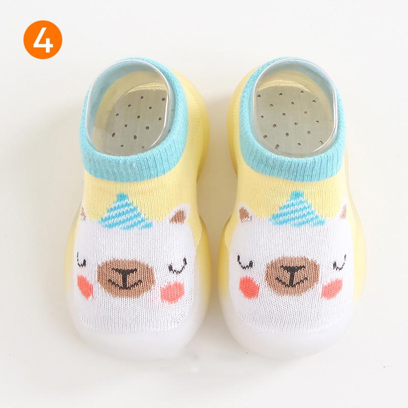 Anti-slip baby slippers with animal pattern