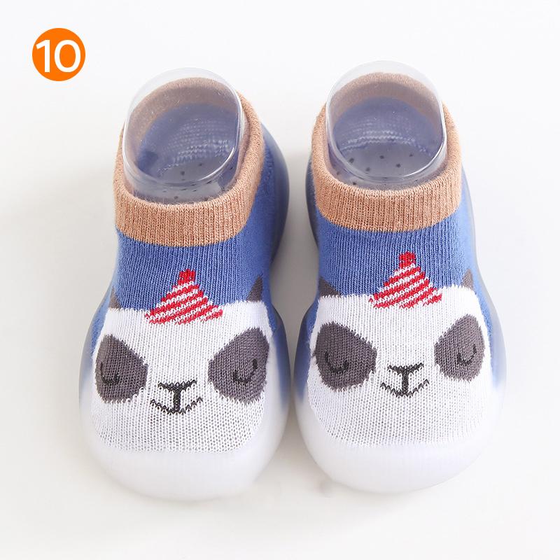 Anti-slip baby slippers with animal pattern