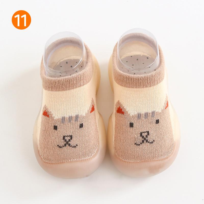 Anti-slip baby slippers with animal pattern