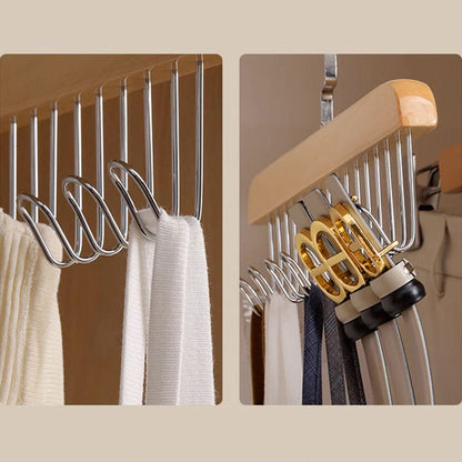 Anti-slip hanger with 8 hooks - rotatable