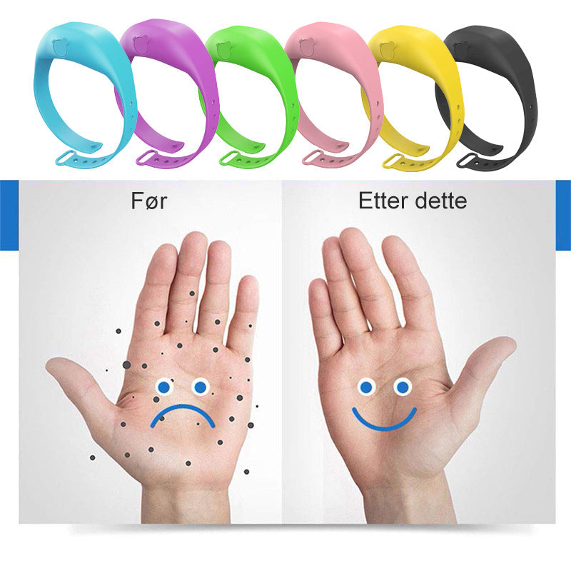 Wristband hand sanitizer dispenser - hygiene on the go