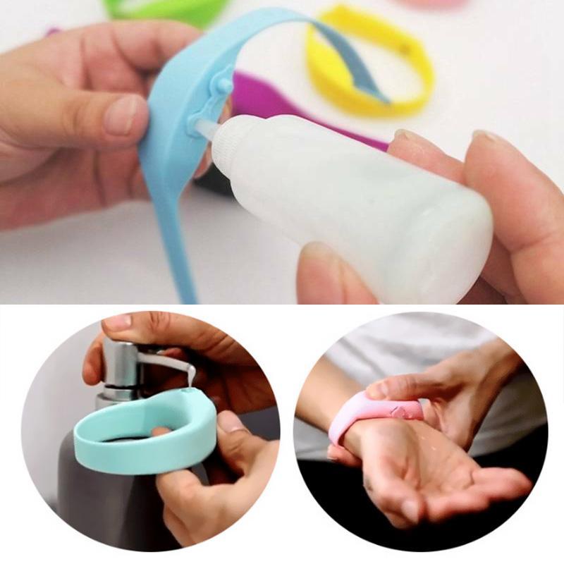 Wristband hand sanitizer dispenser - hygiene on the go