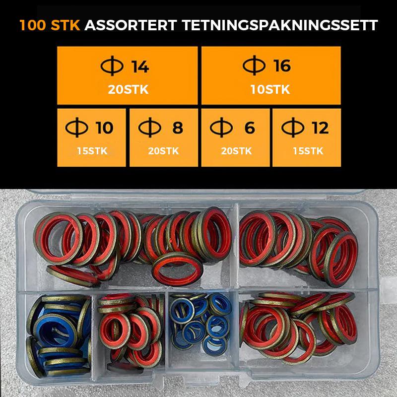 Assorted sealing gasket set 100/245 pcs