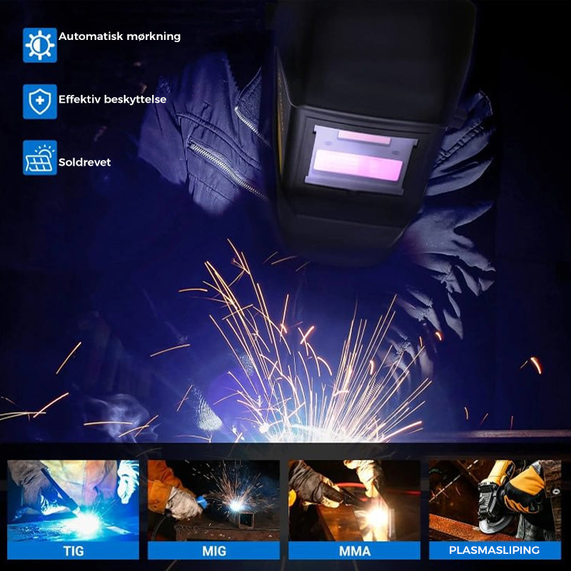 Auto-dimming welding goggles - protection &amp; comfort