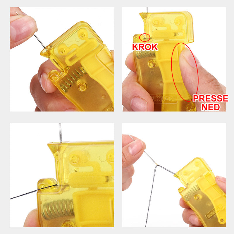 Auto needle threads for easy threading