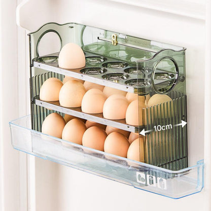 Automatic egg storage box for 30 eggs - space-saving