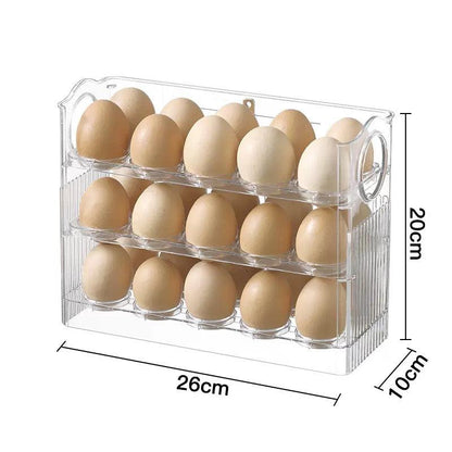 Automatic egg storage box for 30 eggs - space-saving