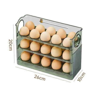 Automatic egg storage box for 30 eggs - space-saving