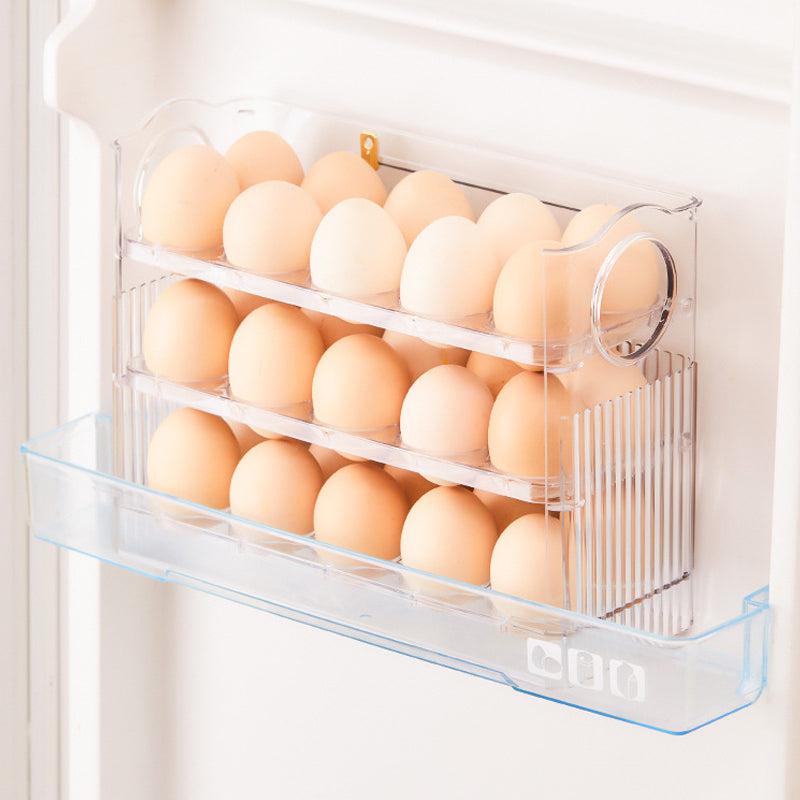 Automatic egg storage box for 30 eggs - space-saving