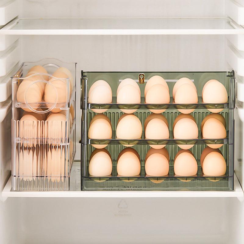 Automatic egg storage box for 30 eggs - space-saving