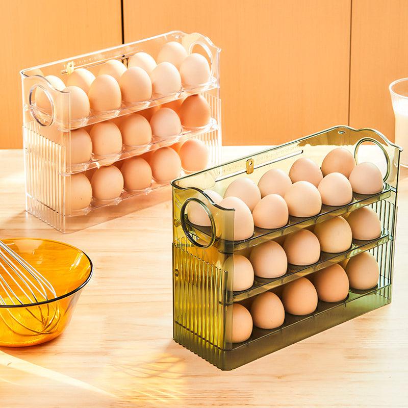 Automatic egg storage box for 30 eggs - space-saving