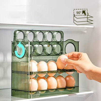 Automatic egg storage box for 30 eggs - space-saving