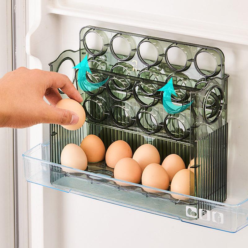 Automatic egg storage box for 30 eggs - space-saving