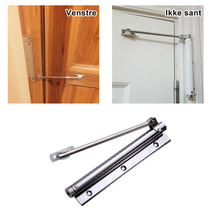 Automatic hinge for self-closing doors