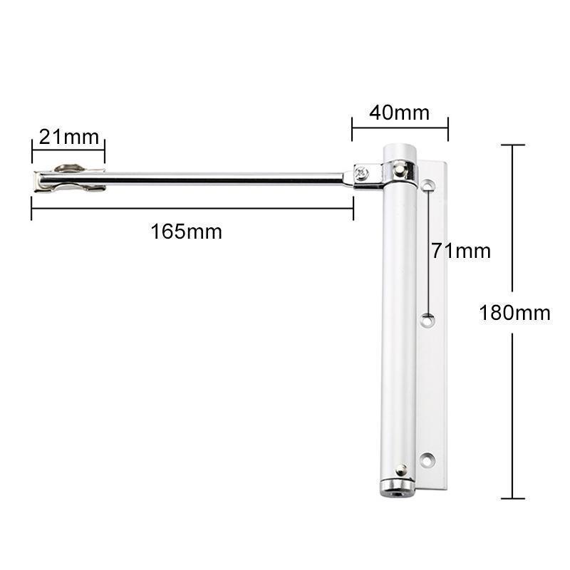 Automatic hinge for self-closing doors