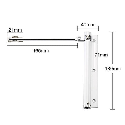 Automatic hinge for self-closing doors