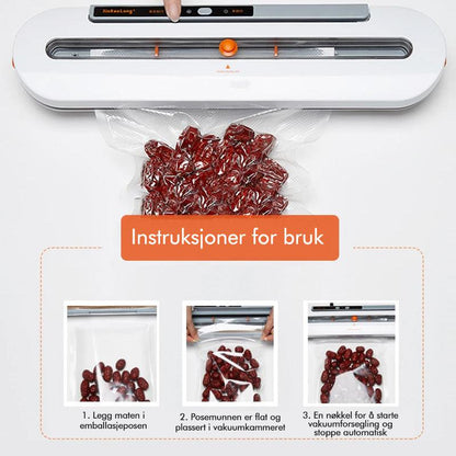 Automatic food vacuum sealer - top seal