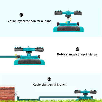 Automatic rotating sprinkler 360° - efficient watering